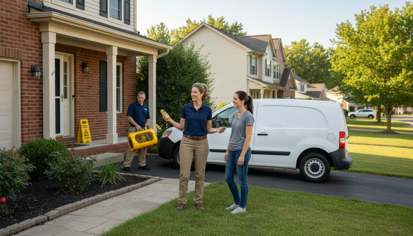 Residential water damage restoration in Bessemer City, NC